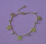 Bling Butterfly Charm Bracelet