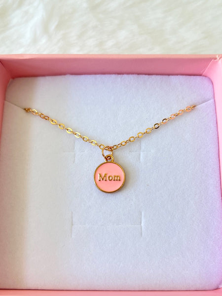 Pink Mom Necklace