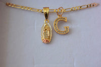 Icy Mini Mary & Initial (Tricolor)
