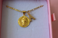Round Classic Saint Jude & Initial