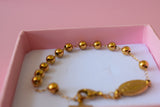 Gold Rosary Bracelet