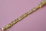 Kids Diamond Cut Anchor ID Bracelet