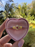 Ruby Crown Ring