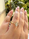 Gold Oval Halo