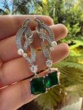 Elegant Emerald Earrings