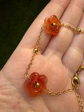 Agate Inspired Flower Bracelet