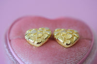 Nugget Heart Earrings