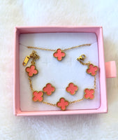 3 Piece Pink Clover Set: Package Deal