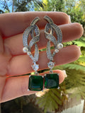 Elegant Emerald Earrings