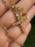 Maddy Cross & Initial (Pink)