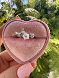 White Flower Ring (adjustable)