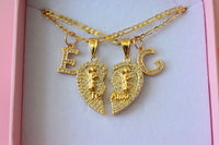 Diamond Saint Jude Hearts With Initials