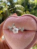 White Flower Ring (adjustable)
