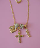 Triple Charm Necklace