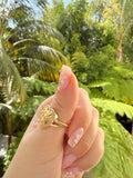 Diamond Nugget Heart Ring
