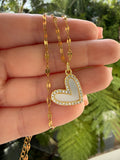 Mother Of Pearl Heart