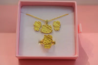 3 Piece Diamond Kitty Package Deal (Rolo Chain)