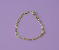Kids Diamond Cut Anchor Chain Bracelet