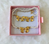 Bow Pearl Set