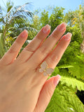 Diamond Butterfly Ring (Pink)