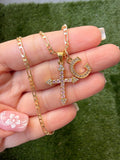 Kourtney Cross & Initial (Pink)
