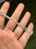 Silver Hibiscus Bracelet