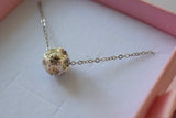 Silver Ball Necklace