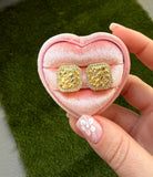 Square Nugget Studs