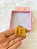 Bible Necklace (Rolo Chain)