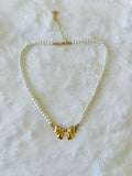 Bow Pearl Necklace