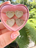 Fancy Heart Earrings (Pink)