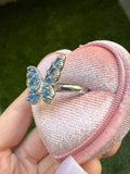 Sapphire Baguette Butterfly Ring