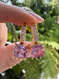 Pink Princess Drop Earrings
