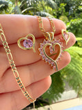 Pink Open Heart Set (Package Deal)