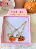 Jack-o'-lantern With Initial (Figaro Chain)