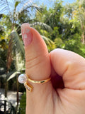 Adjustable Pearl Bypass Ring