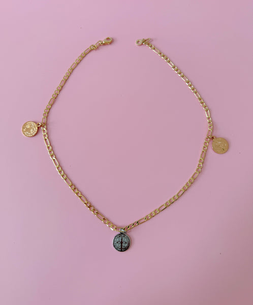 Saint Benedict Charm Necklace