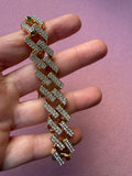 8 Inch Iced Out Link Bracelet