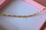 Pink Baguette Bracelet