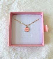 Pink Mom Necklace