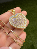 Pink Fancy Heart Necklace