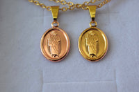 Small Oval Saint Jude In 2 Colors (Rolo Chain)