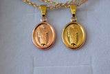 Small Oval Saint Jude In 2 Colors (Rolo Chain)