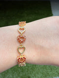 Bling Heart Bracelet (Red)