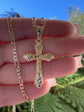 Angie's Nugget Cross Necklace