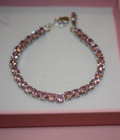 Pink Tennis Bracelet