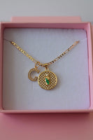 Round Diamond Saint Jude & Initial