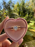Two Row Heart Ring (gold)