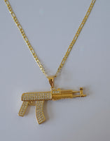 Diamond Gun Necklace