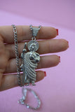 Large Icy Silver Saint Jude
